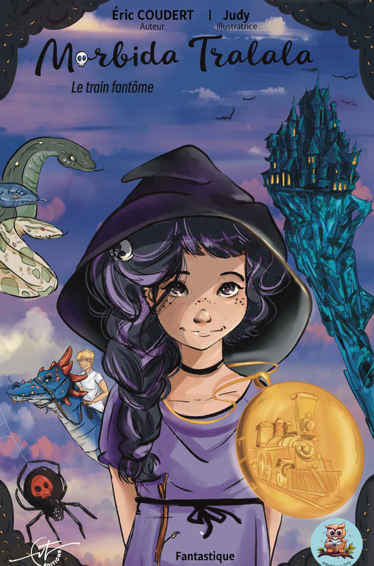 Couverture du livre "Morbida Tralala, Le train fantôme" écrit par Eric Coudert.